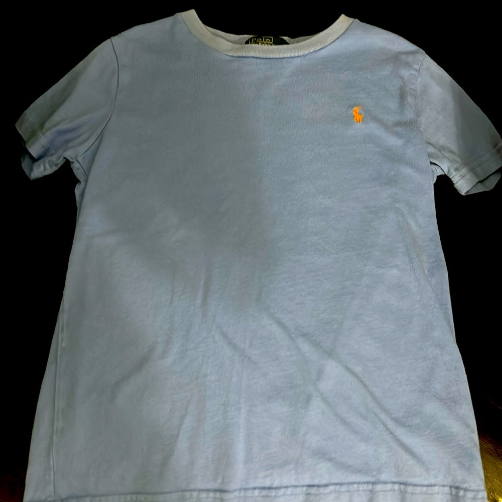 Boys Polo T-shirt in blue, size 7